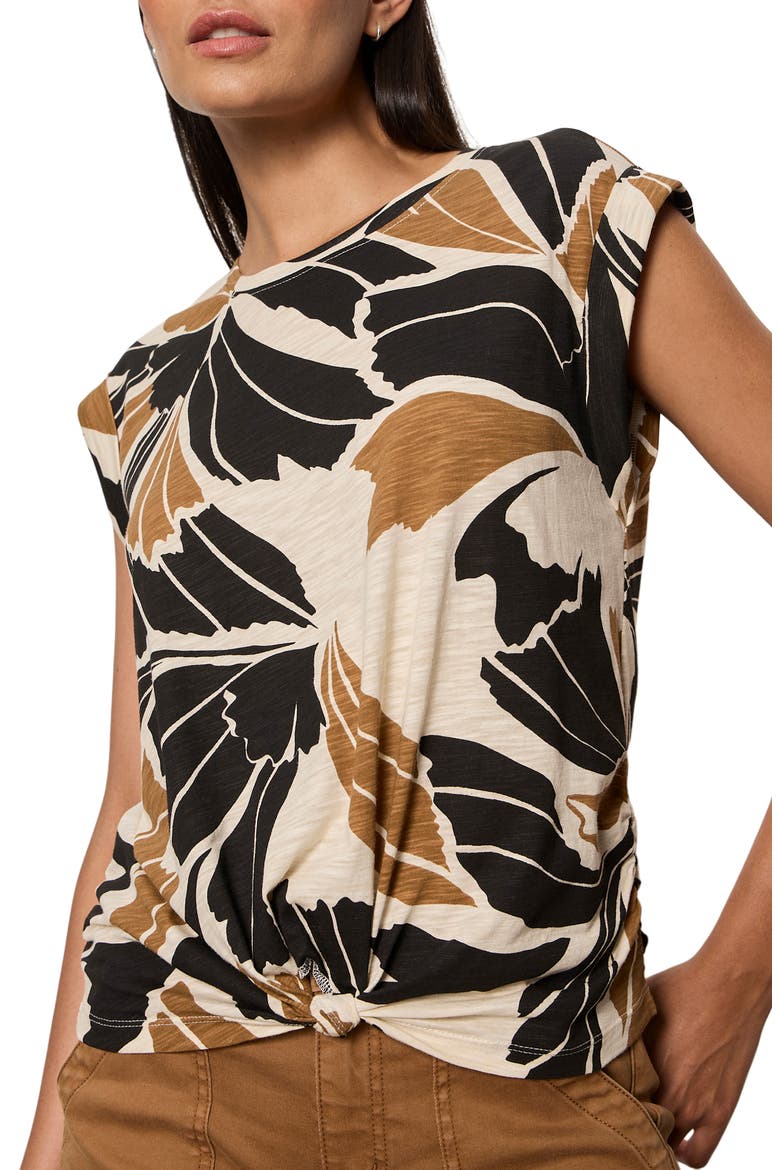 Knotted Muscle T-Shirt, Alternate, color, LOTUS BLACK