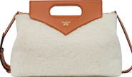 MCM Soft Diamond Shoulder Bag in Shearling and Leather