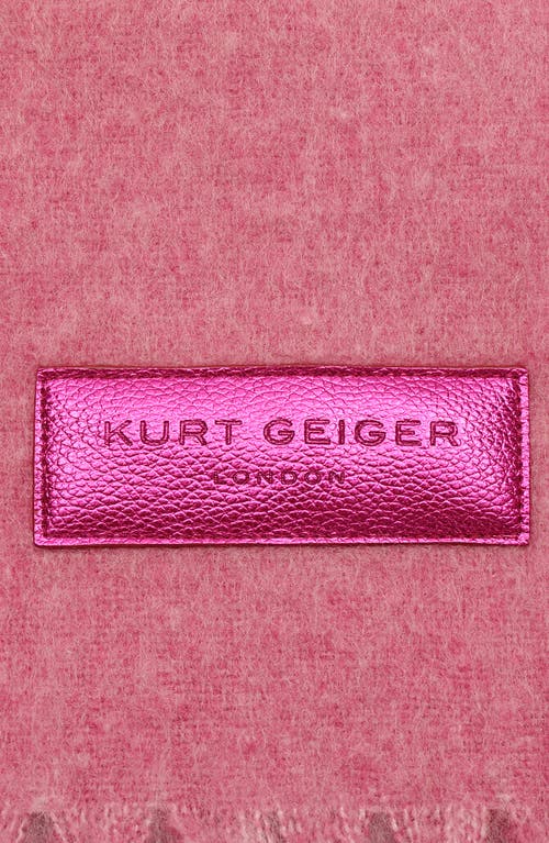Kurt Geiger London Rainbow Wave Long Scarf In Pink