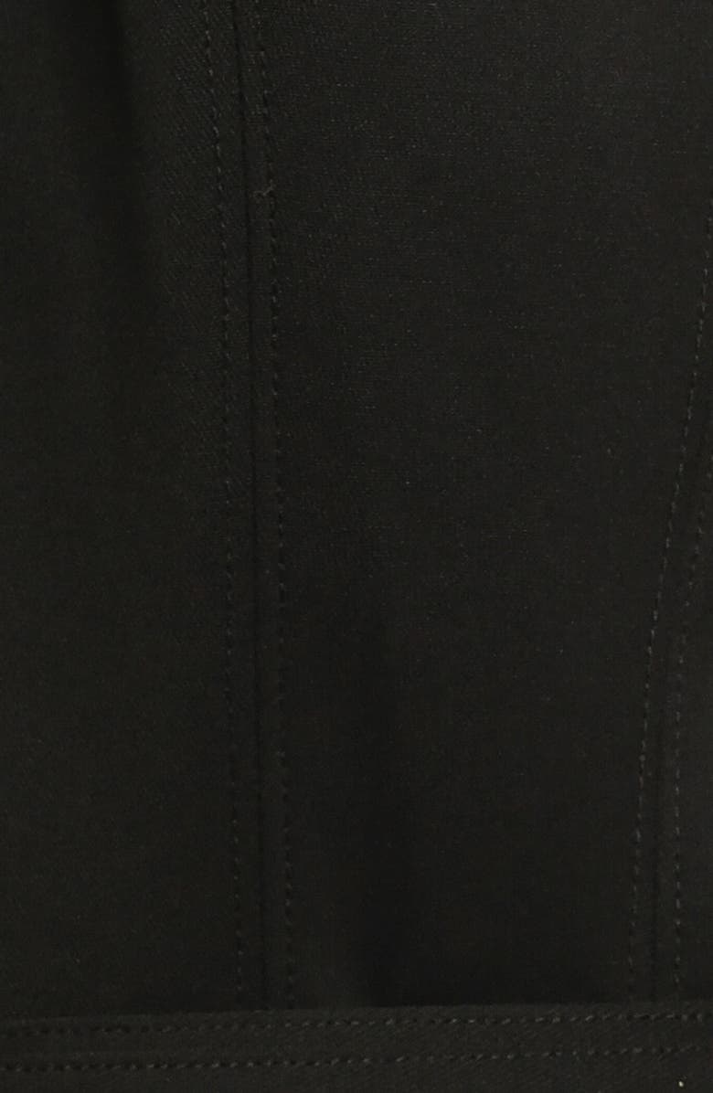 FREEMARKET Seamed Sleeveless Belted Fit & Flare Dress, Alternate, color, Black