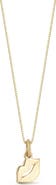 Ember Fine Jewelry 14K Gold Lips Pendant Necklace