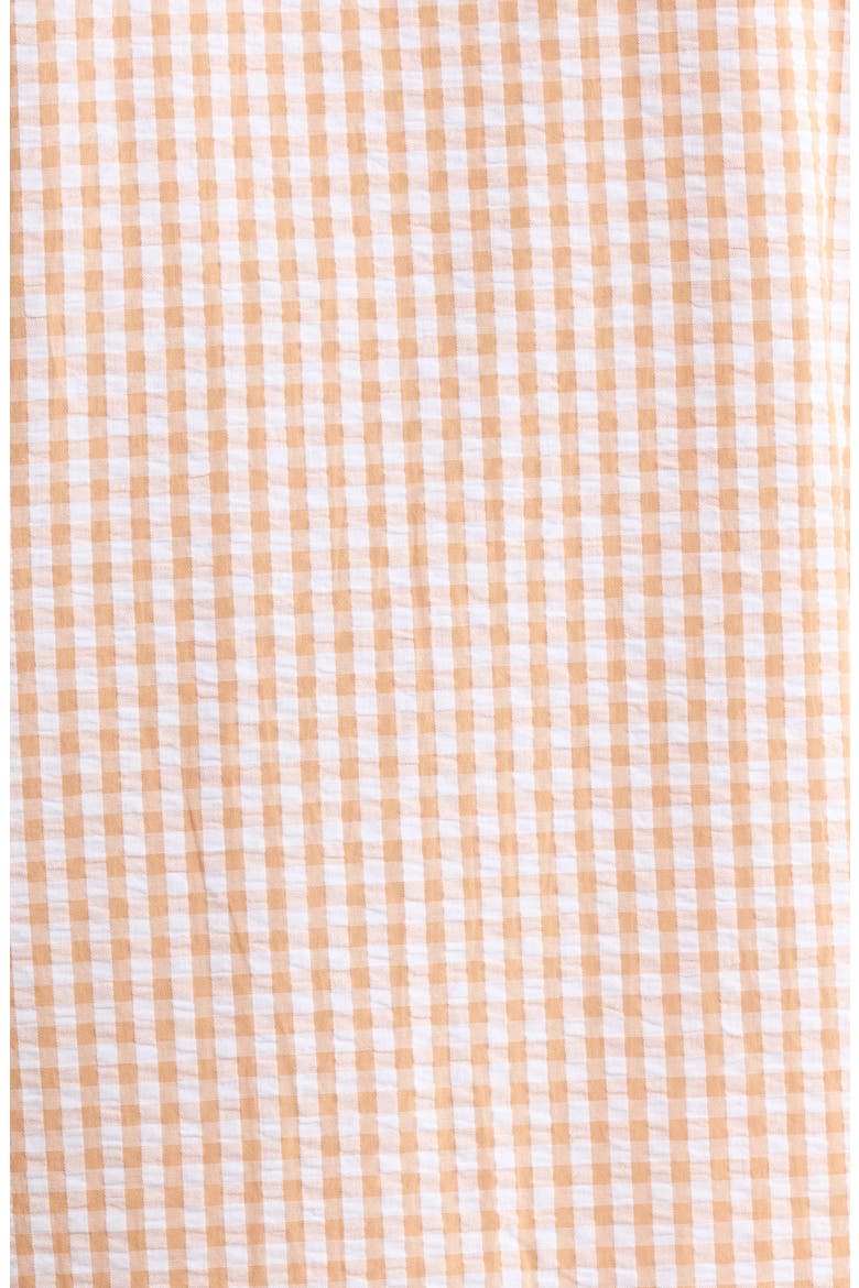 Gingham Seersucker Pajamas, Alternate, color, TAN COMBO