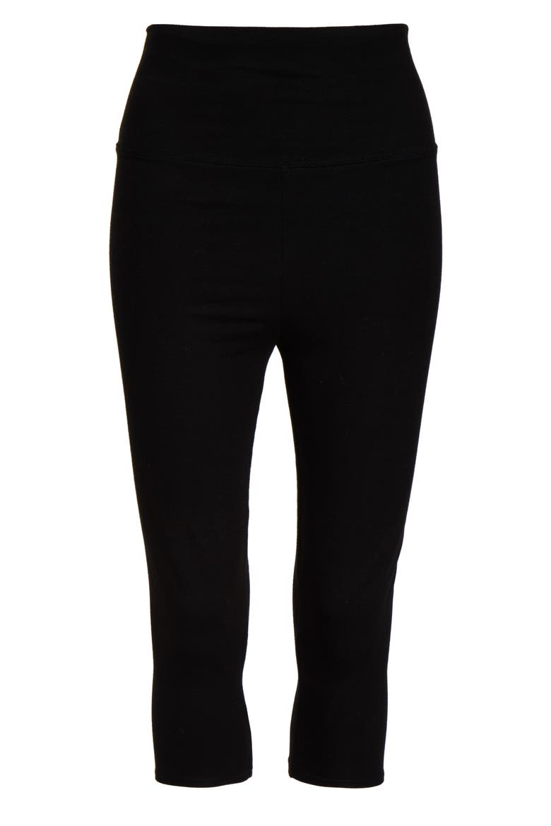 Go To High Waist Capri Leggings, Alternate, color, BLACK