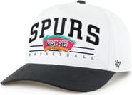 '47 Men's '47 White/Black San Antonio Spurs Roscoe Two-Tone Hitch Adjustable Hat
