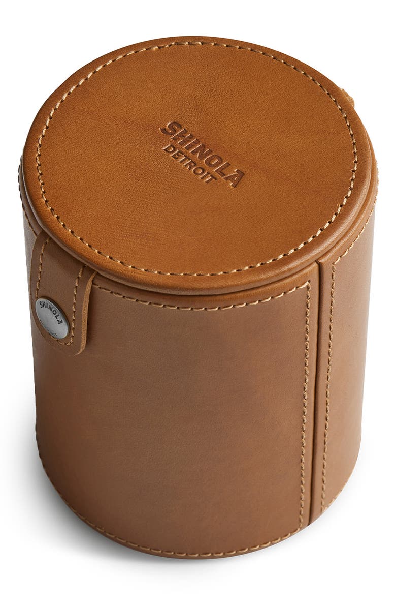 Shinola Leather Dice Cup & Dice, Main, color, 