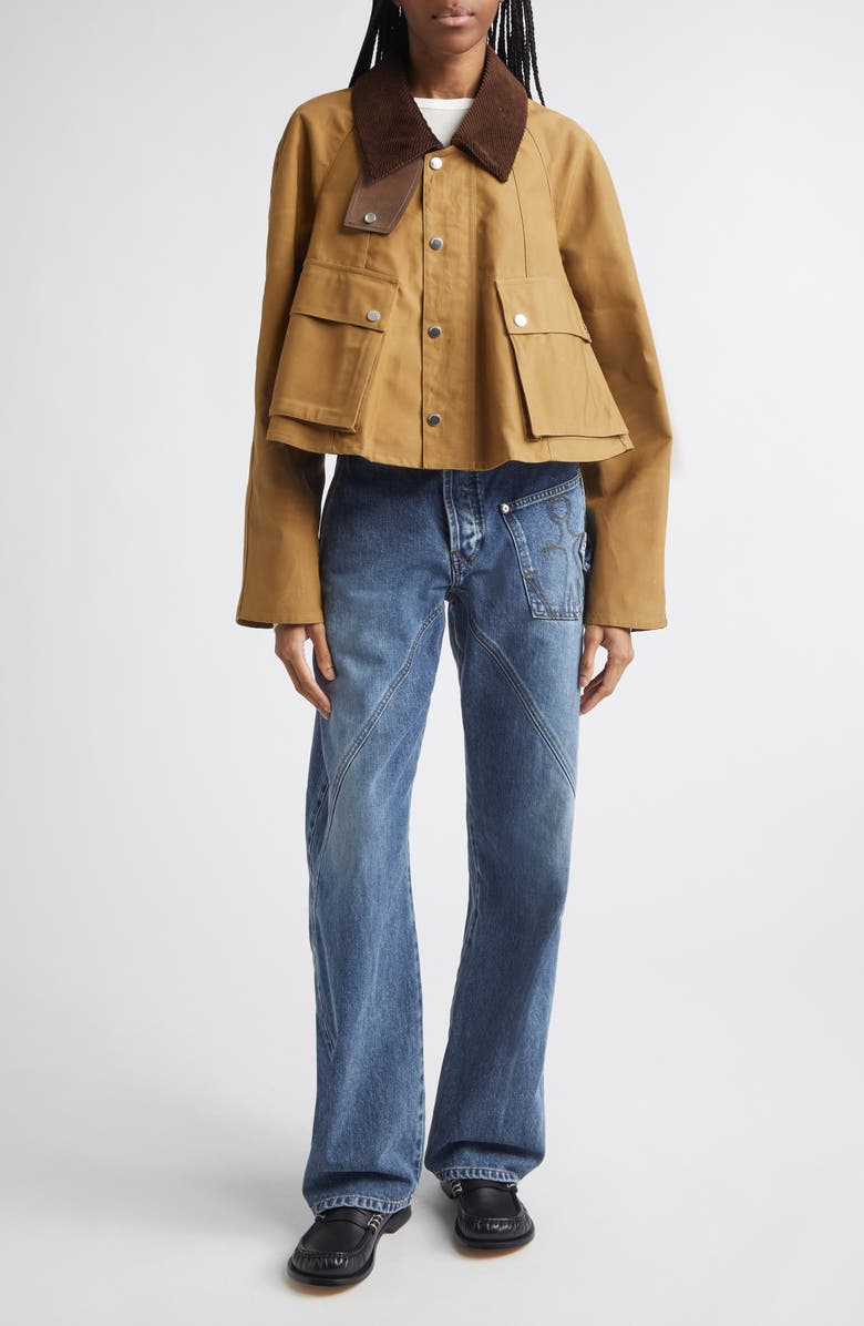 JW Anderson Twisted Workwear Jeans, Alternate, color, 172 Mid Blue