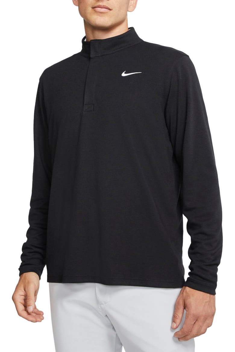 Golf Victory Dri-FIT Quarter Zip Top, Main, color, BLACK/BLACK/WHITE