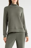 MPG Dreamweave Recycled Polyester Blend Mock Neck Sweatshirt