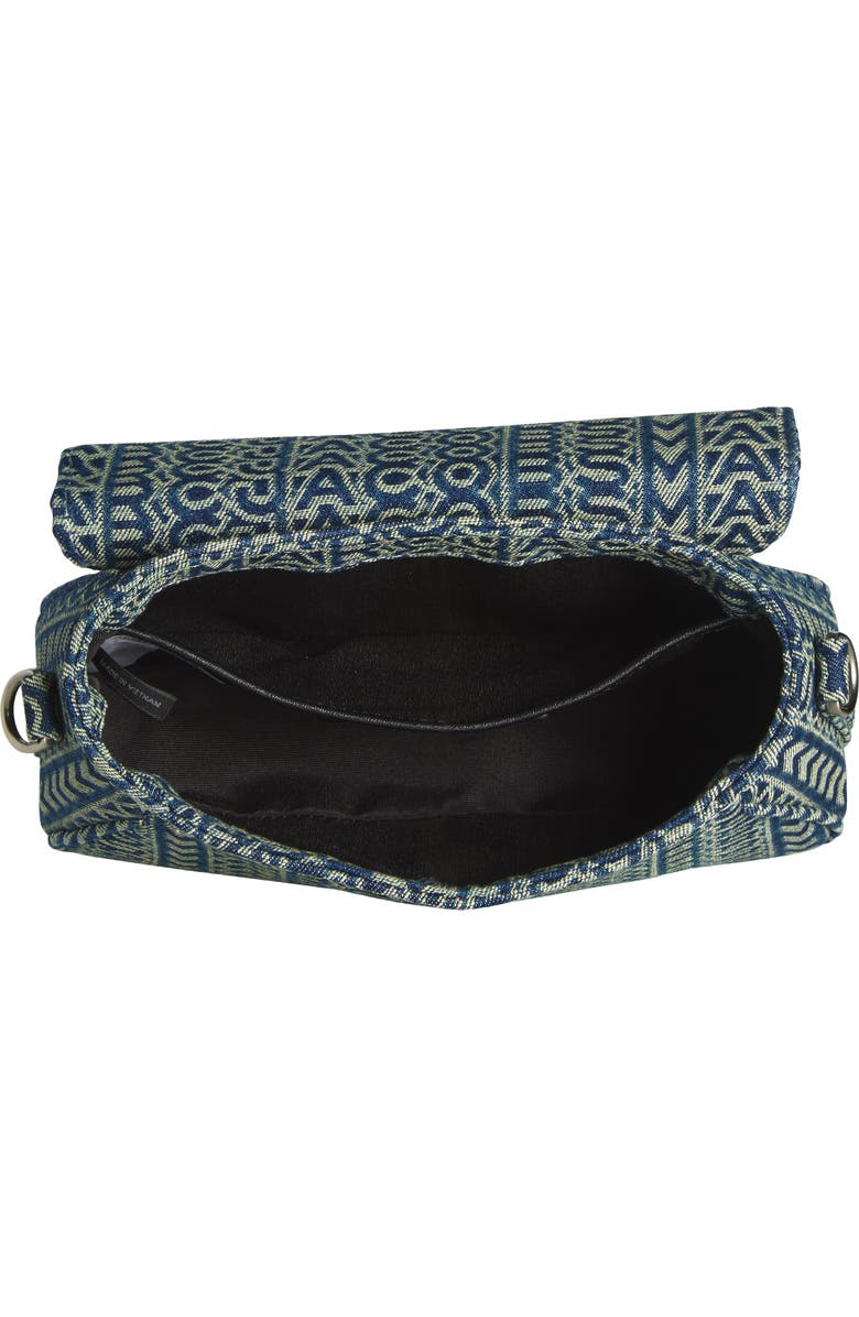 Marc Jacobs The Monogram Sun-Faded Denim Clover Shoulder Bag, Alternate, color,