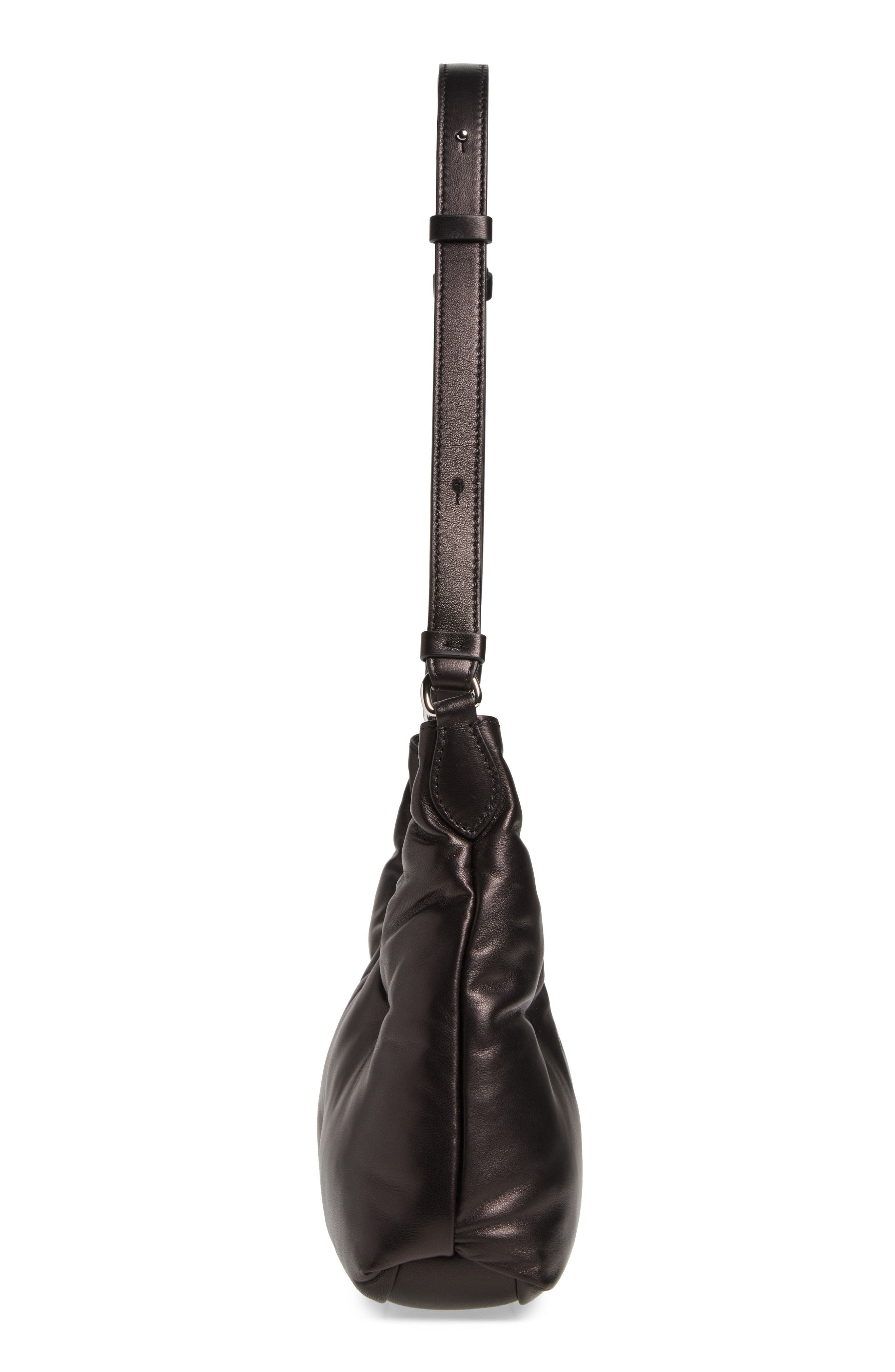 Maison Margiela Small Glam Slam Hobo Bag, Alternate, color, Black