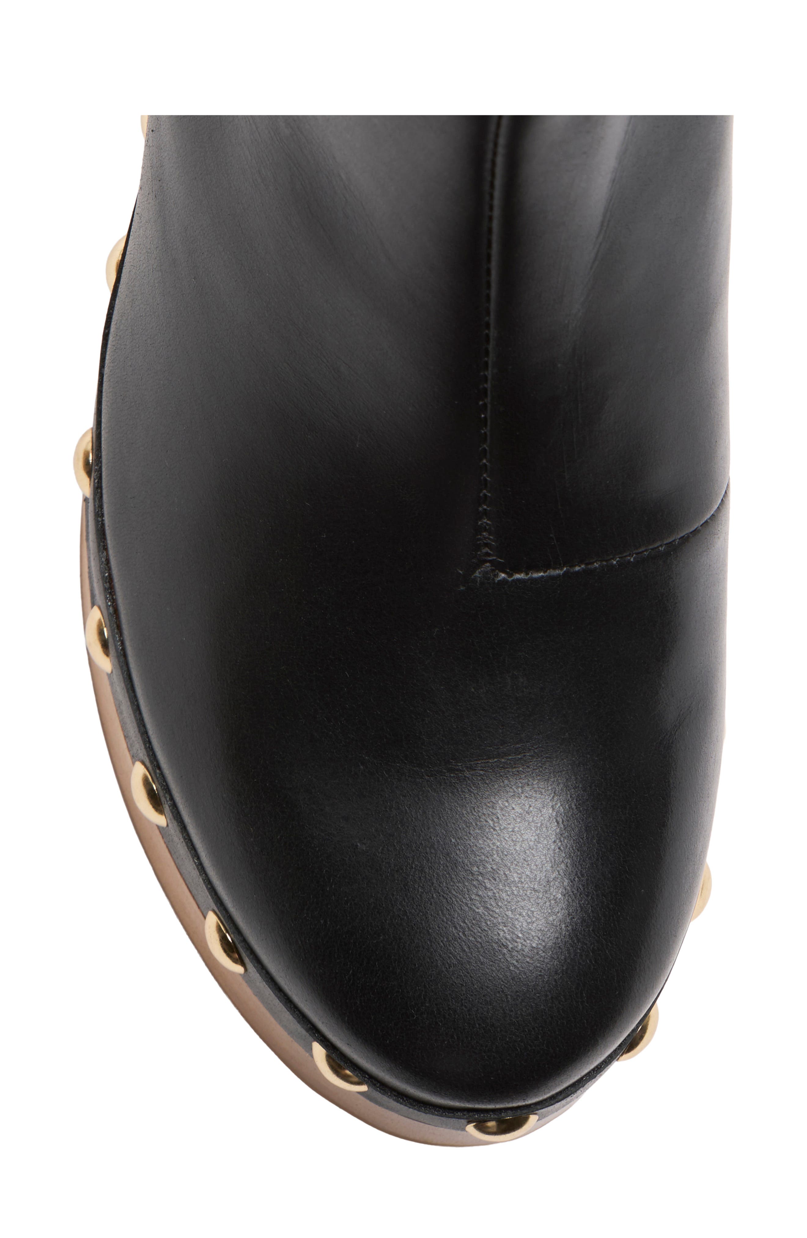 Grayson Clog Boot, Alternate, color, BLACK LEATHER