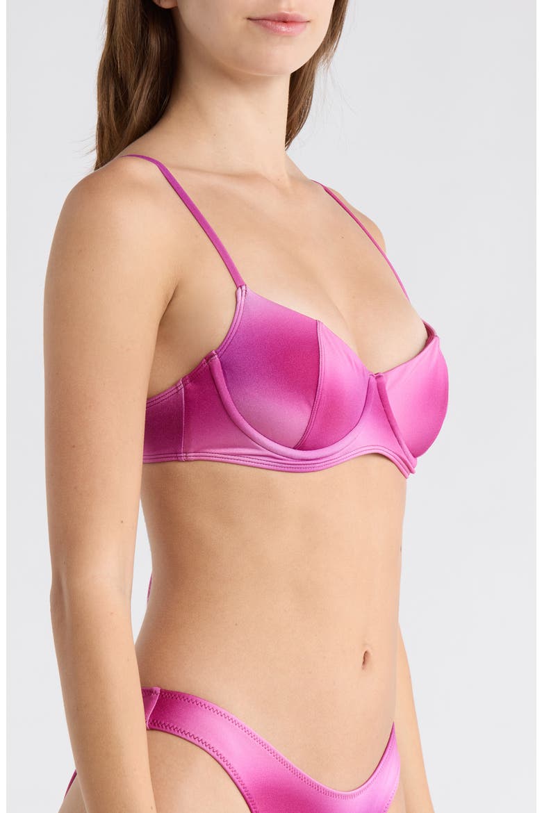 Eden Shine Bralette Bikini Top, Alternate, color, PLUM
