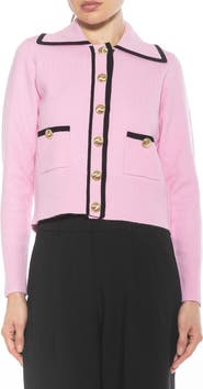 Alexia Admor Mari Tipped Sweater Jacket
