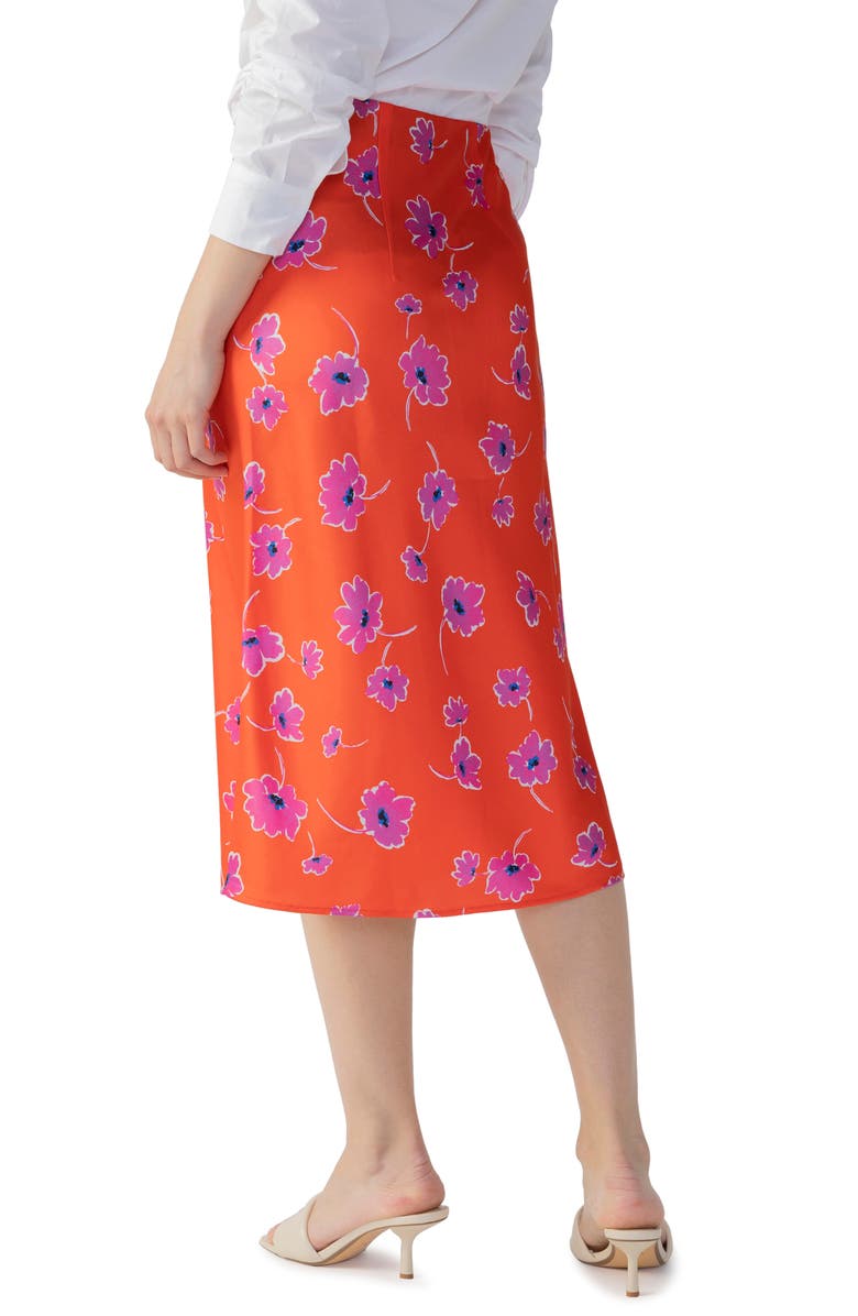 Sanctuary Can't Forget Me Floral Midi Skirt, Alternate, color, 