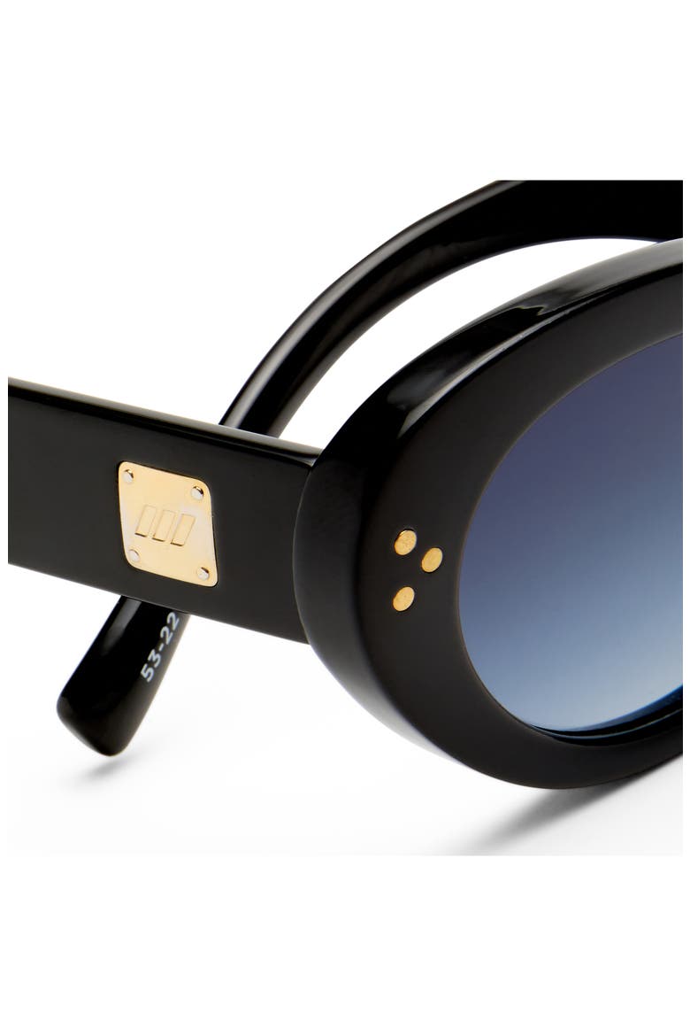 Tootsie 53mm Cat Eye Sunglasses, Alternate, color, BLACK / SMOKE GRAD