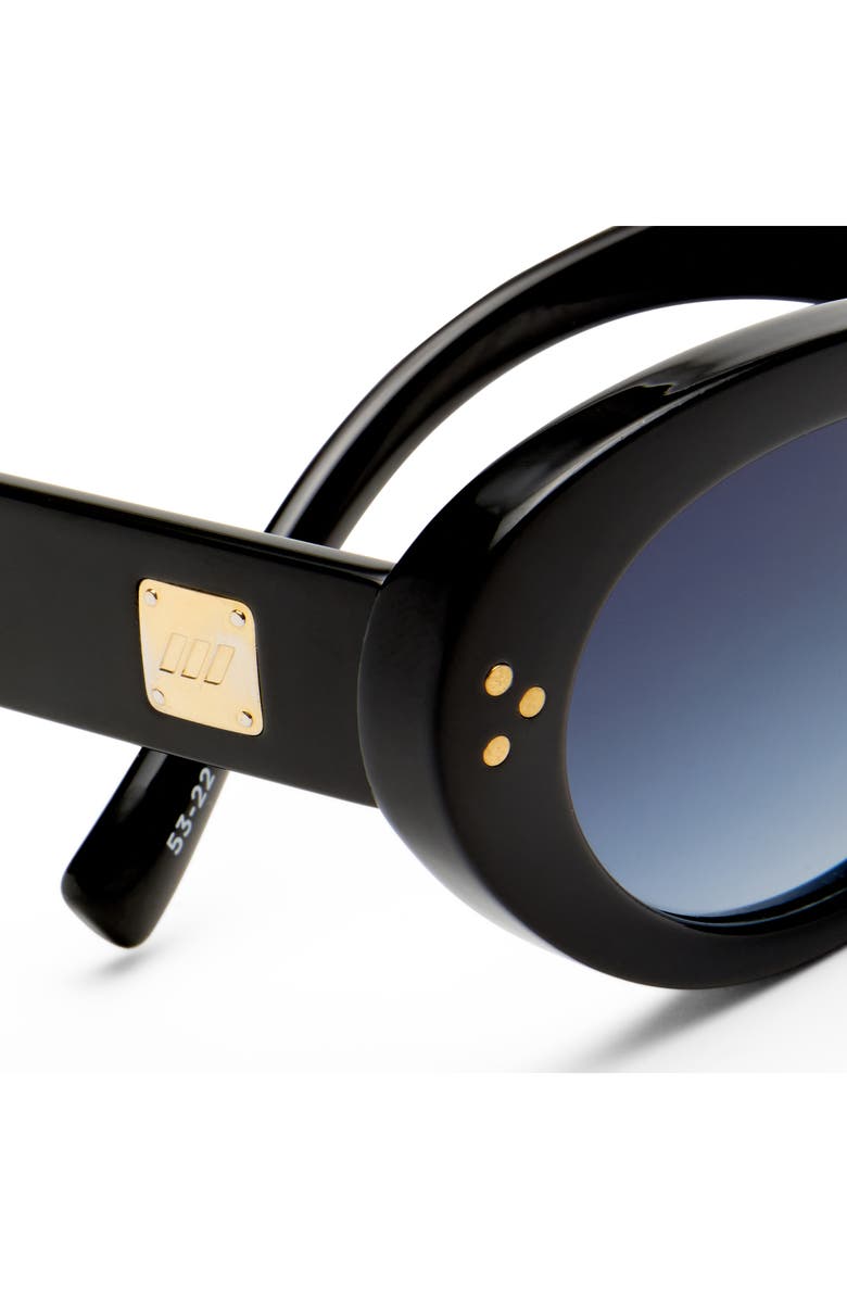 Le Specs Tootsie 53mm Cat Eye Sunglasses, Alternate, color, Black / Smoke Grad