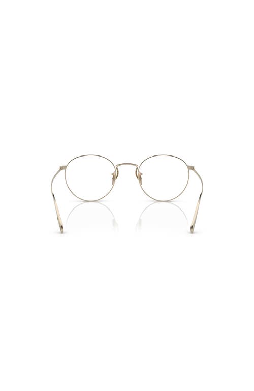 Oliver Peoples 47mm Phantos Optical Glasses In Gold