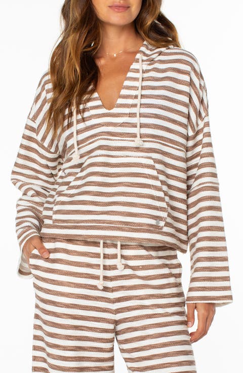 Rich Coast Stripe Hooded Sweatshirt