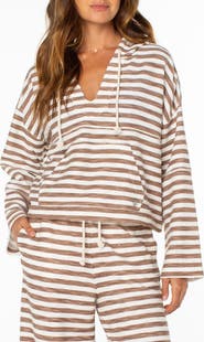 Roxy Rich Coast Stripe Hooded Sweatshirt