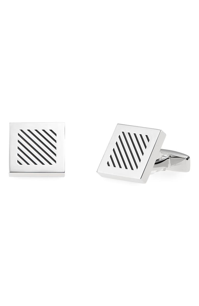 BOSS Land Square Cuff Links, Main, color, 