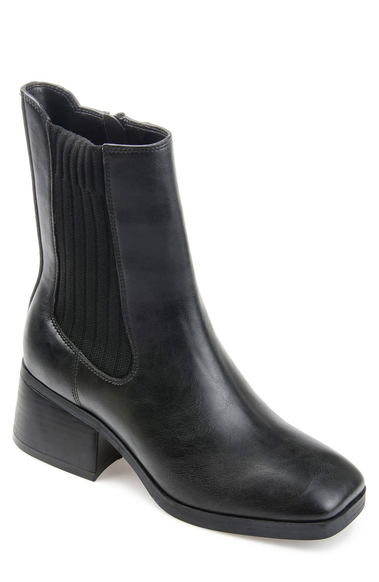 Journee Collection Desree Vegan Leather Boot, Main, color, 
