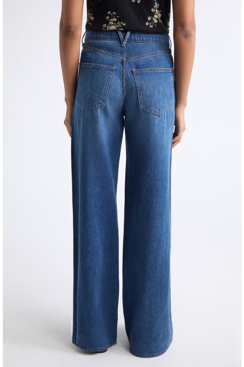 Kasey Mid Rise Wide Leg Jeans, Alternate, color, BRIGHT BLUE