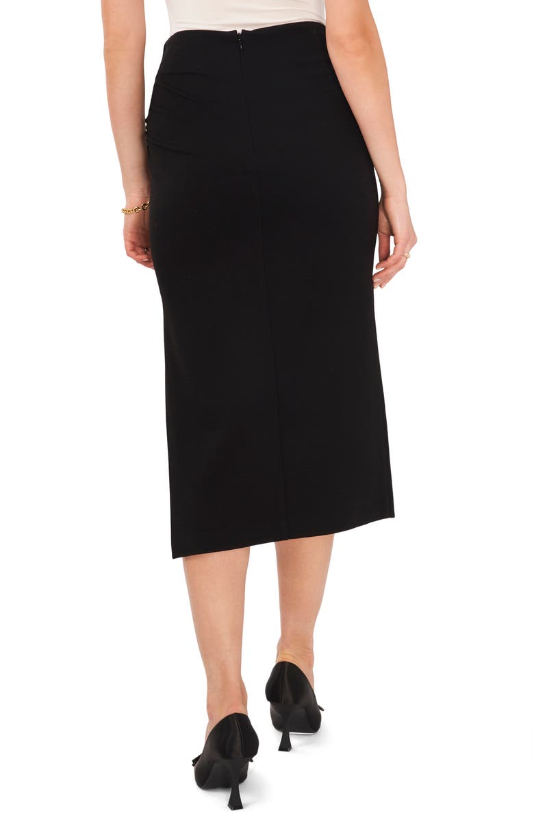 Vince Camuto Side Ruched Midi Skirt, Alternate, color, 
