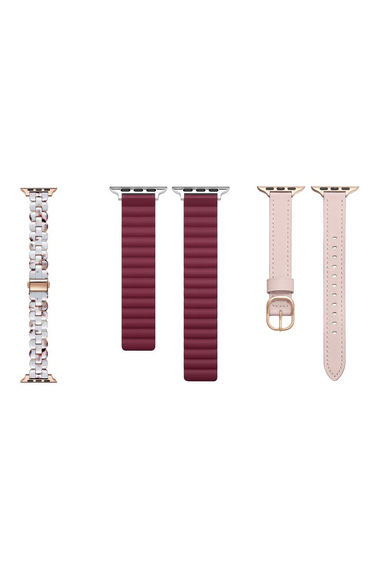 Assorted 3-Pack Apple Watch® Watchbands, Alternate, color, PINK ASSORTED/ MULTI
