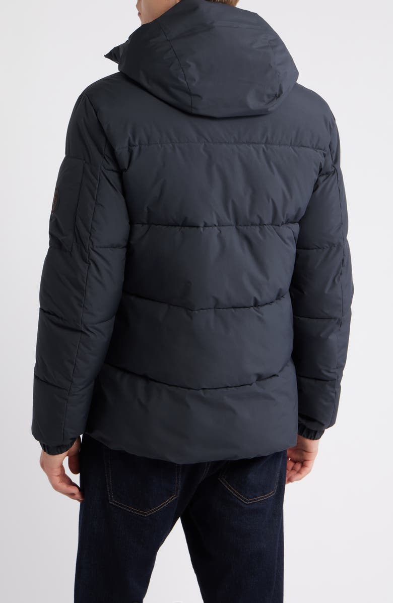 Save The Duck Alter Waterproof Hooded Puffer Jacket, Alternate, color, Black