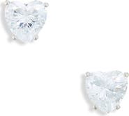 Nadri Modernlove Small Heart Stud Earrings