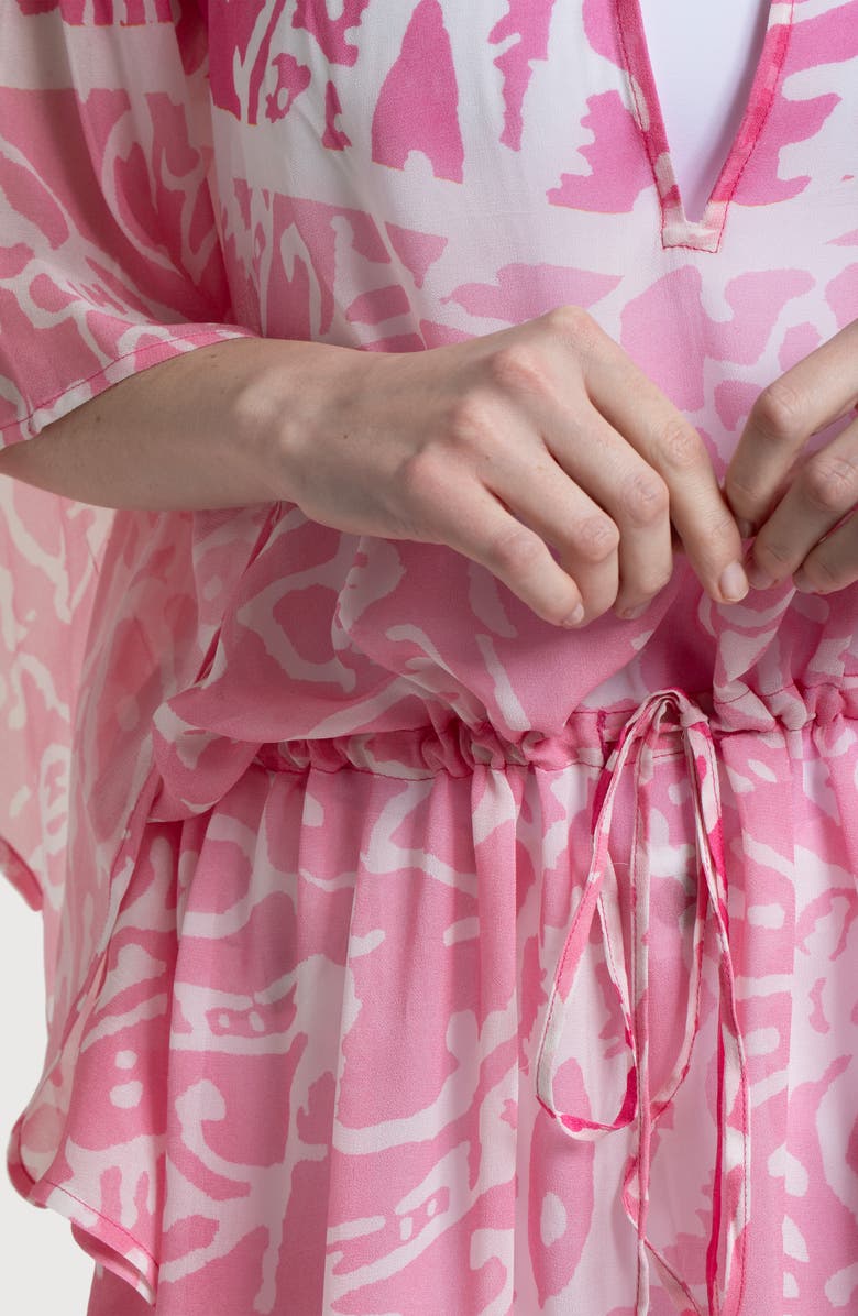 SAACHI Abstract Print Cover-Up Kaftan, Alternate, color, Purple