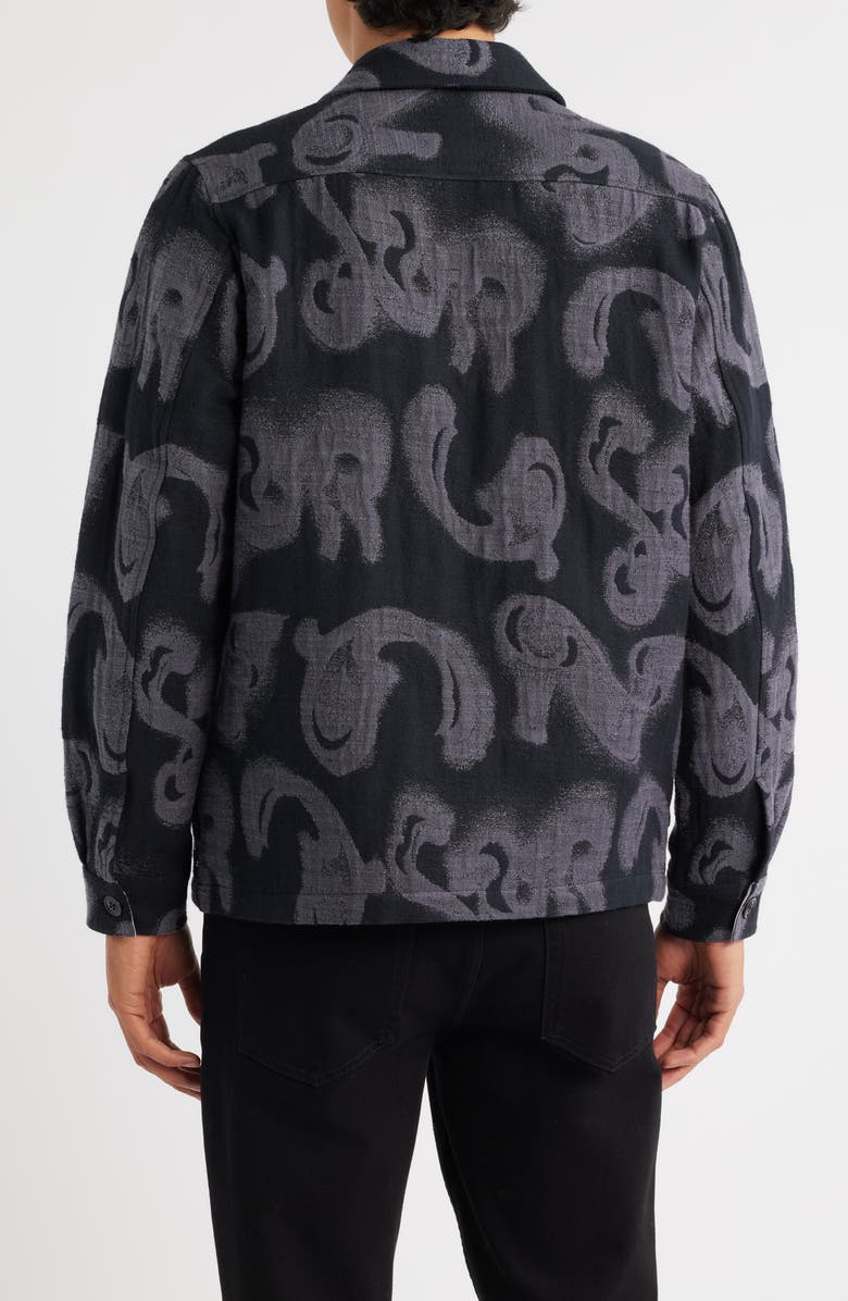 PS Paul Smith Abstract Print Casual Fit Button-Up Shirt, Alternate, color, Black