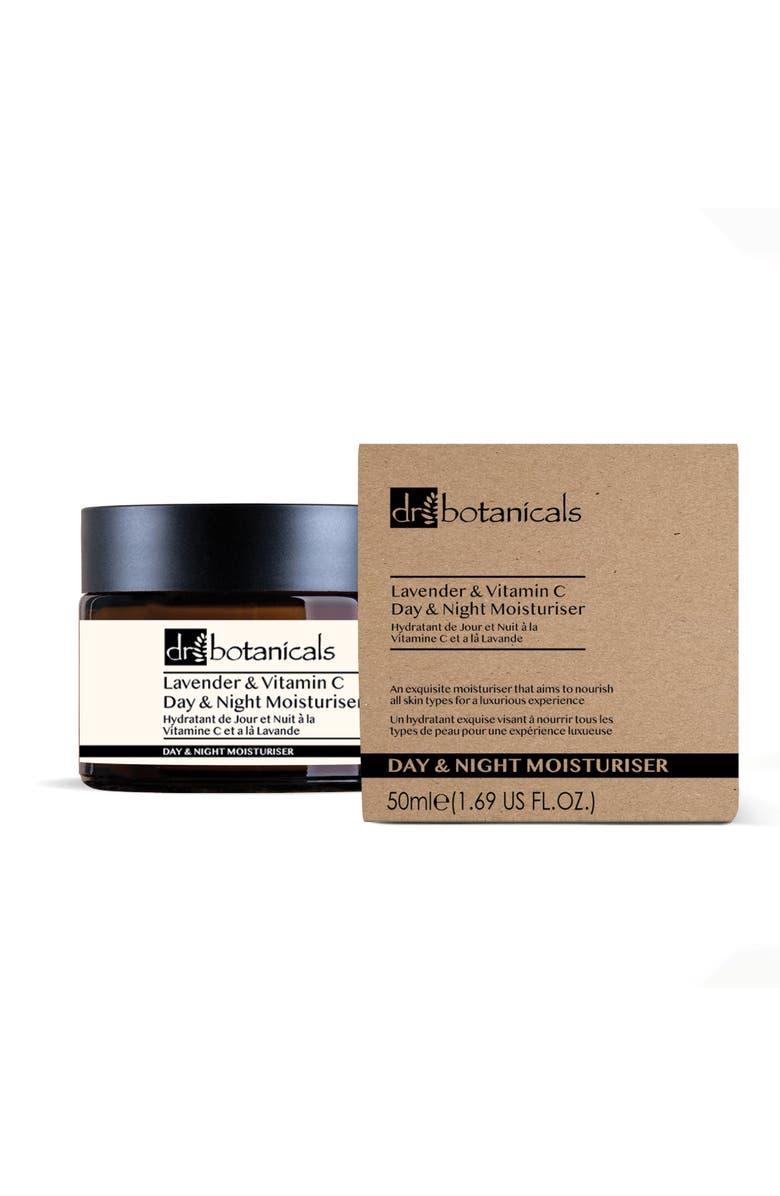 DR BOTANICALS Lavender & Vitamin C Revitalising Moisturiser for Glow & Hydration, Main, color, White