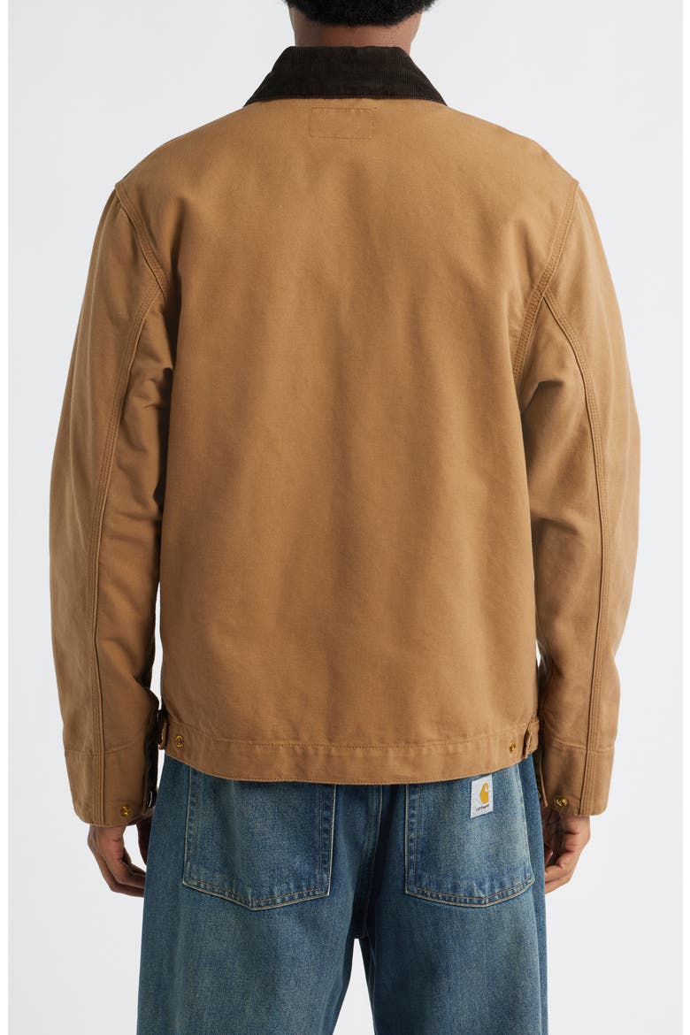 Detroit Cotton Canvas Chore Jacket, Alternate, color, HAMILTON BROWN TOBACCO RINSED