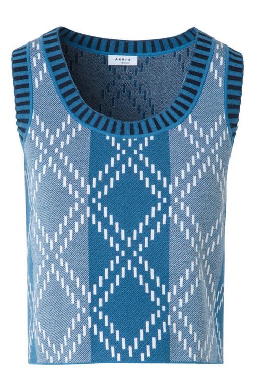Akris Punto Diamond Jacquard Sweater Tank