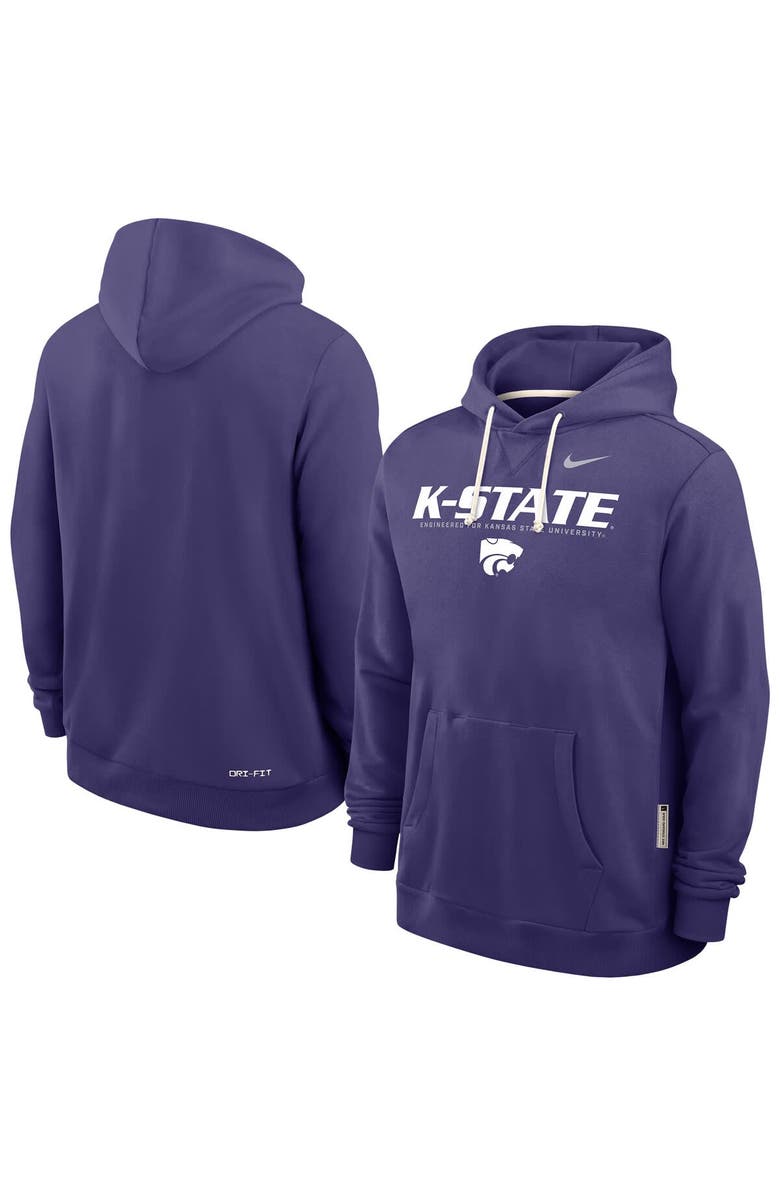 Nike Men's Nike Purple Kansas State Wildcats 2025 Sideline Performance Pullover Hoodie, Main, color, Purple