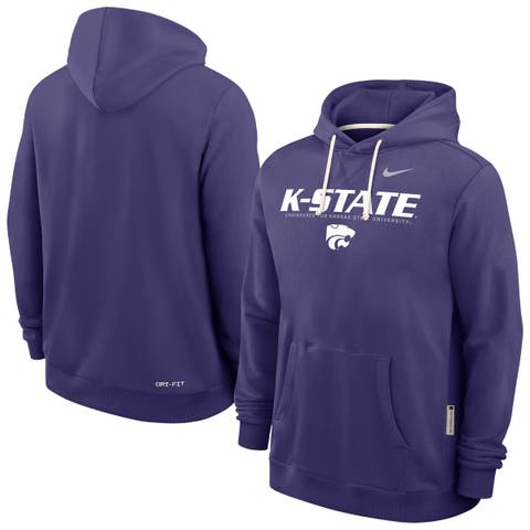 Men's Nike Purple Kansas State Wildcats 2025 Sideline Performance Pullover Hoodie