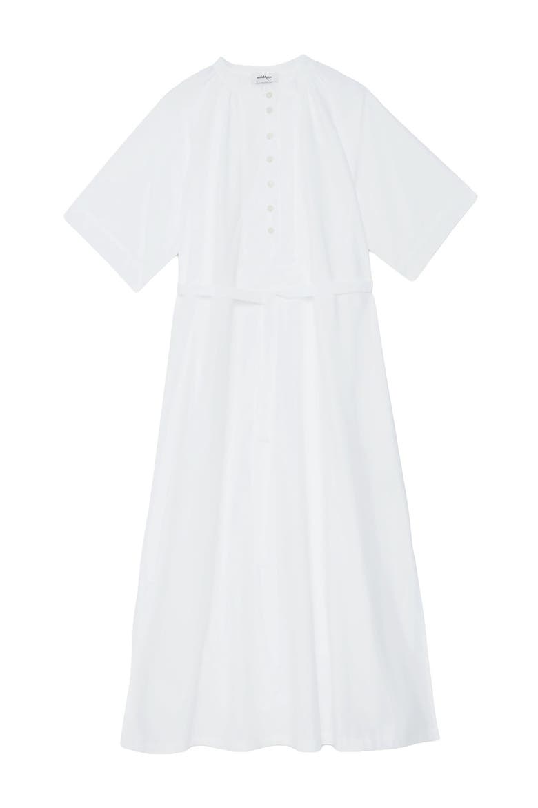 Poplin  Dress, Alternate, color, White