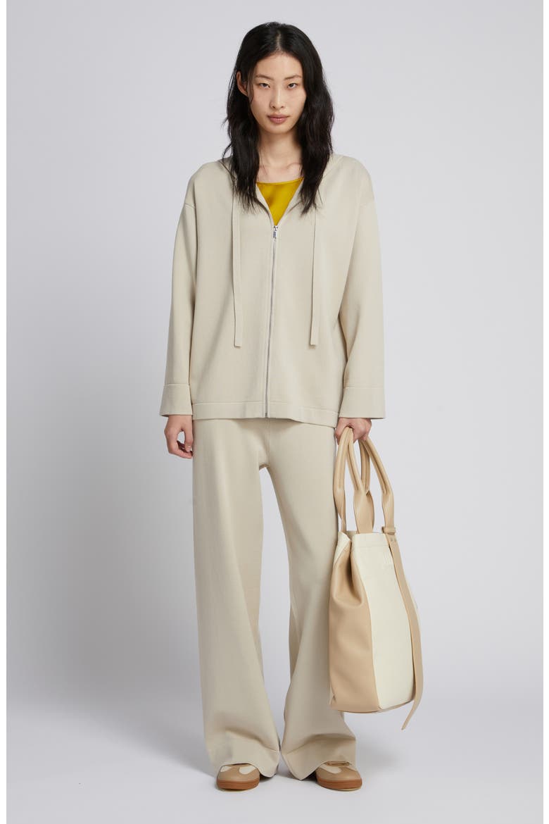 Laloa Zip Front Hoodie, Alternate, color, IVORY