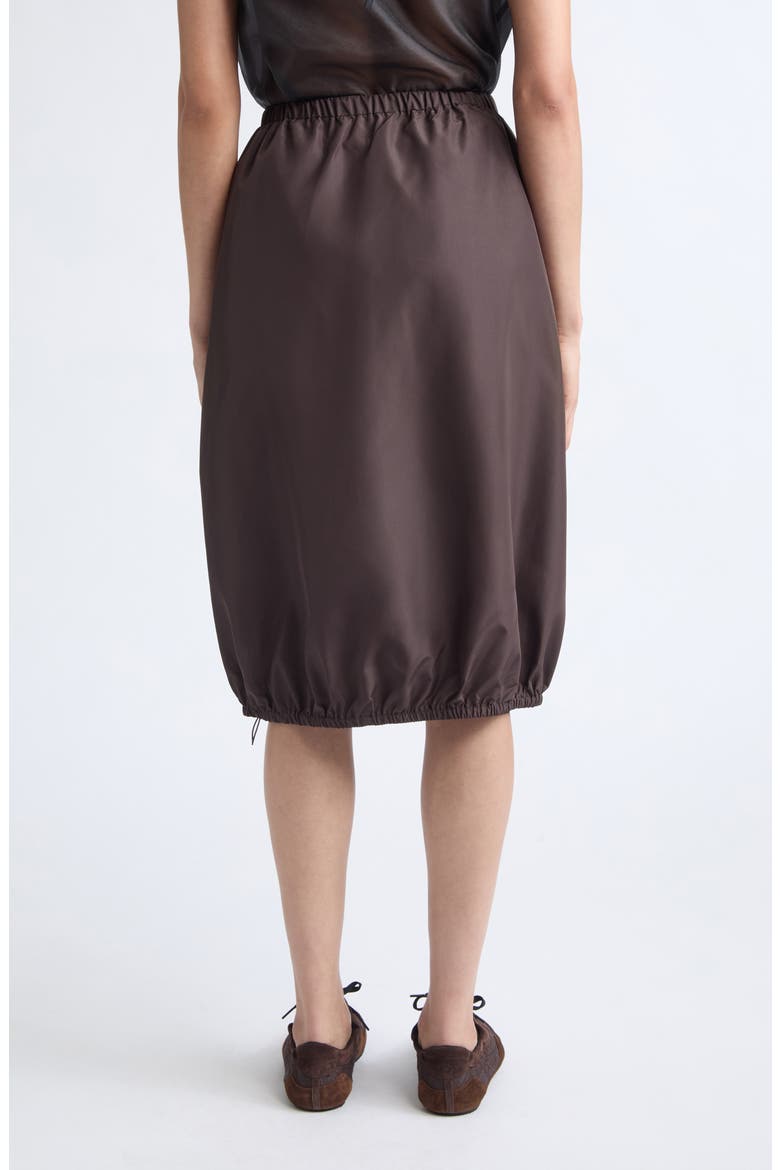Fie Recycled Polyester Midi Skirt, Alternate, color, BROWN