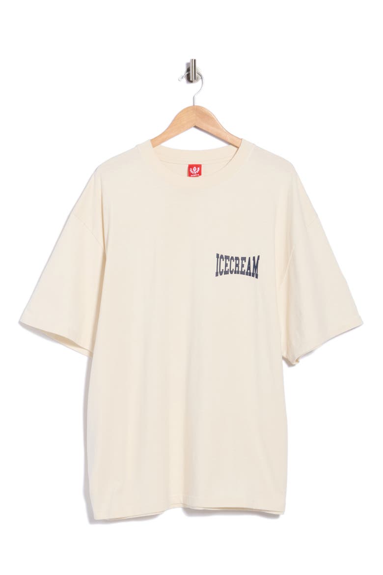Options Oversize Cotton Graphic T-Shirt, Main, color, ANTIQUE WHITE