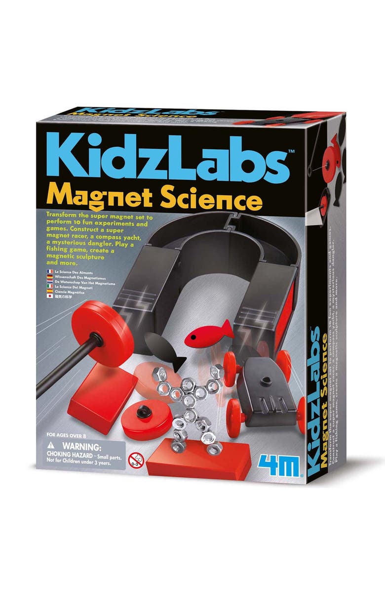 4M KidzLabs Magnet Science, 10 Experiments, Main, color, Multicolored
