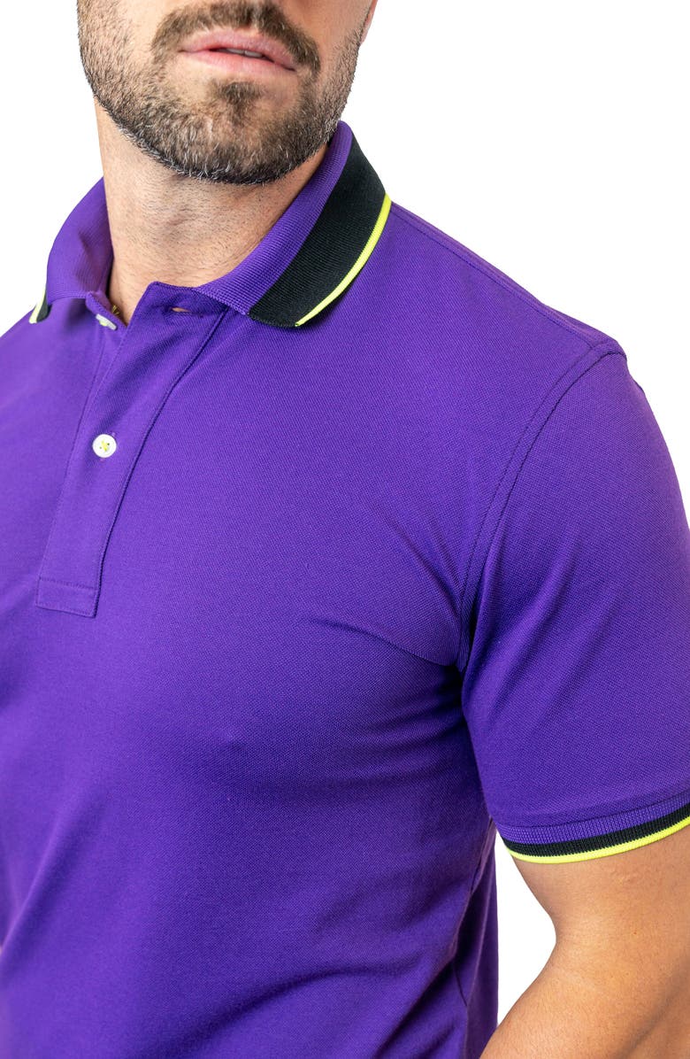 Maceoo Mozart Berlin Egyptian Cotton Polo, Alternate, color, Blue