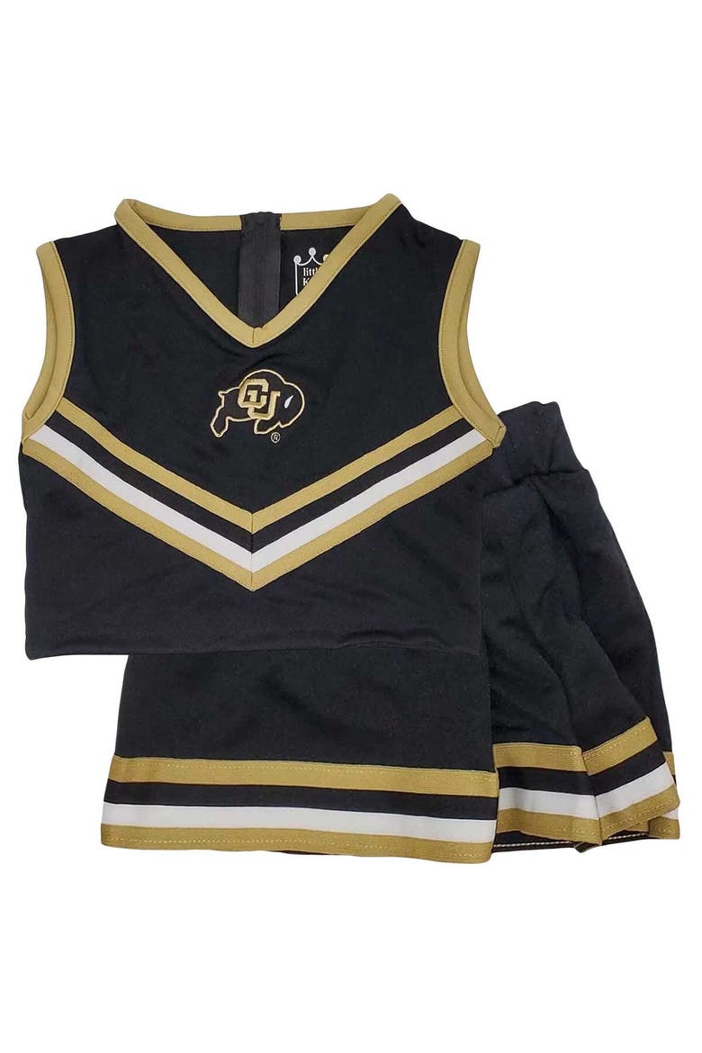 Girls Youth Black Colorado Buffaloes 2-Piece Cheer Set, Main, color, Black