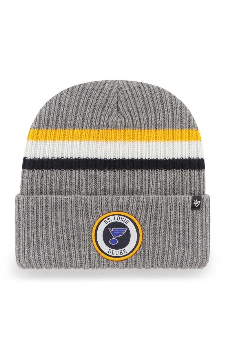 '47 Men's '47 Charcoal St. Louis Blues Highline Cuffed Knit Hat, Main, color, Charcoal