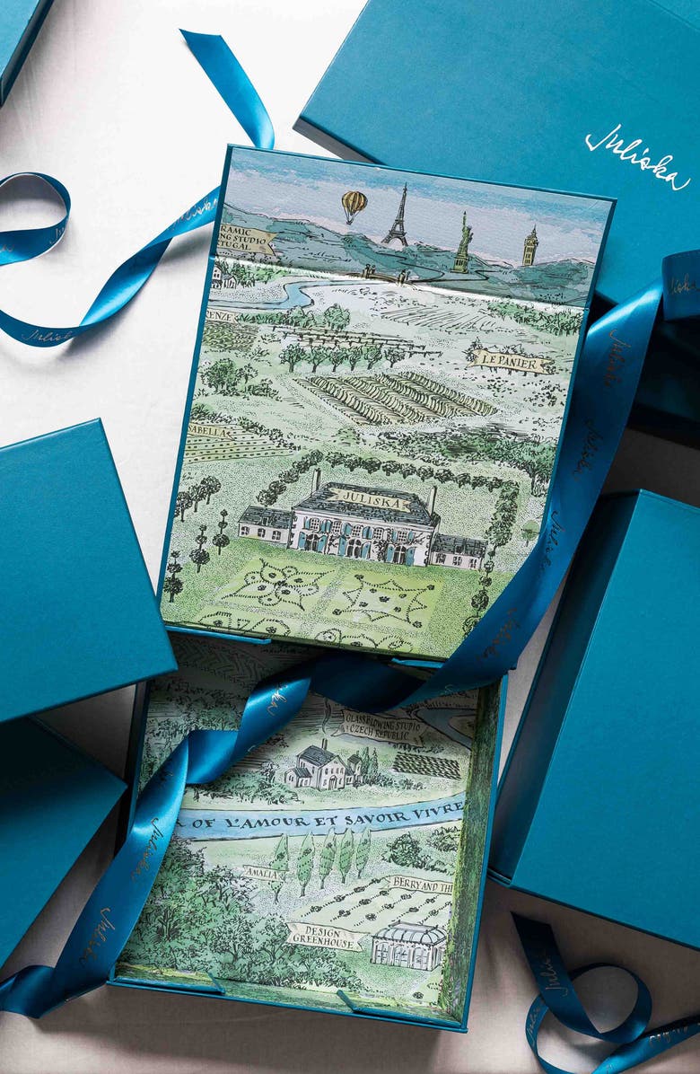 Juliska Amalia Set of 4 Stem White Wine Glasses Gift Box, Alternate, color,