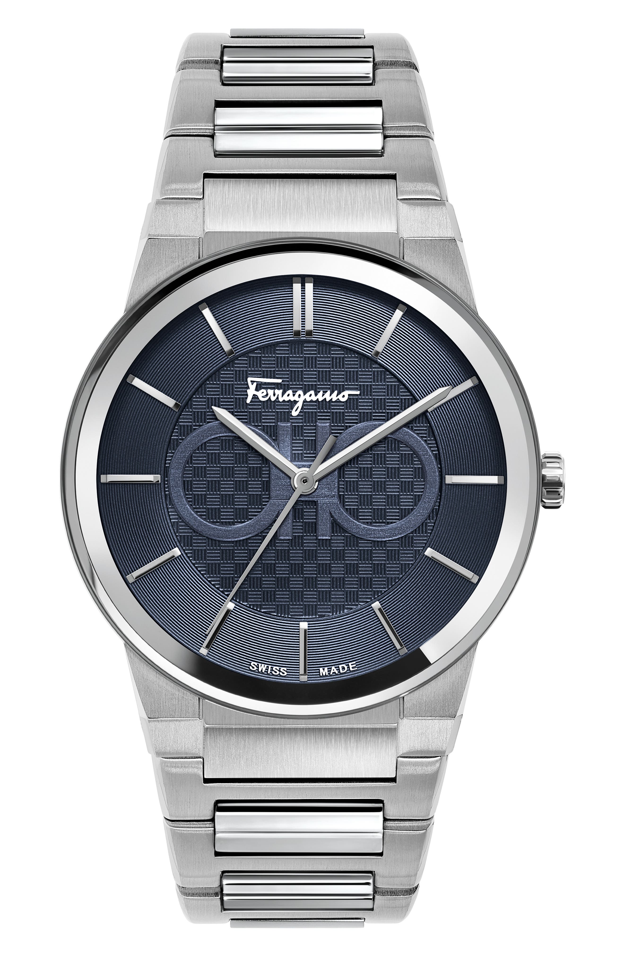 FERRAGAMO Salvatore Ferragamo Sapphire Bracelet Watch, 41mm