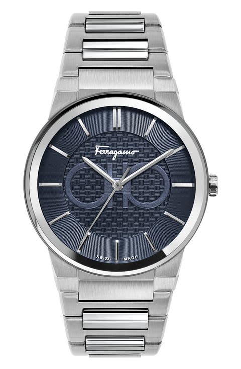Salvatore Ferragamo Sapphire Bracelet Watch, 41mm