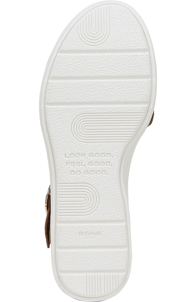 Dr. Scholl's Time Off Sky Ankle Strap Platform Sandal, Alternate, color, Honey Brown