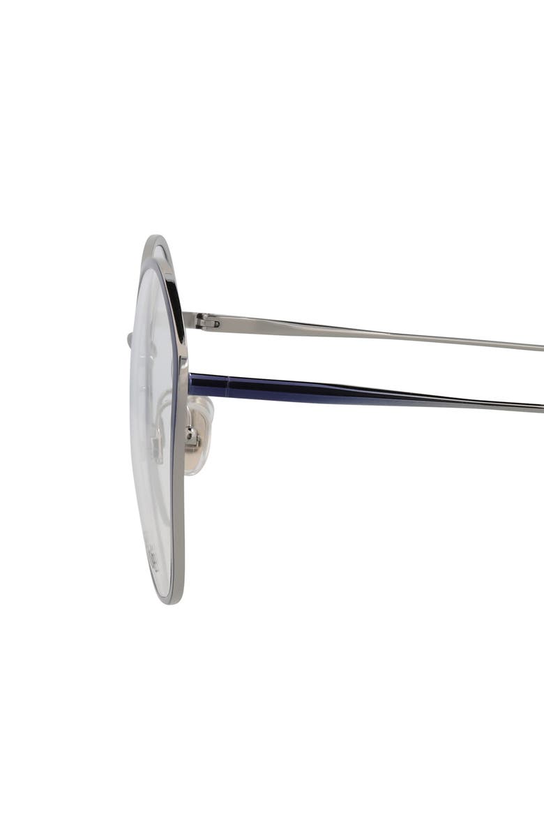 Chloé Core 57mm Rectangular Optical Glasses, Alternate, color, Blue Blue Transparent